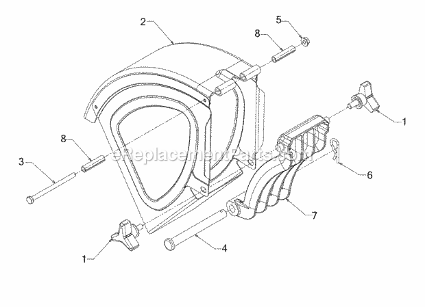 Frame Assembly Diagram and Parts List for 24A-424M756 2017 Cub Cadet Log Splitter
